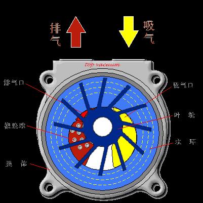 水环式真空泵工作原理