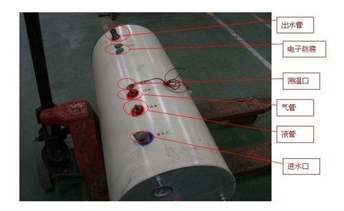 内盘管空气能热水器水箱解剖分析