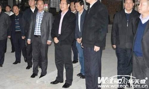 广东省副省长刘志庚等一行莅临华天成生产基地