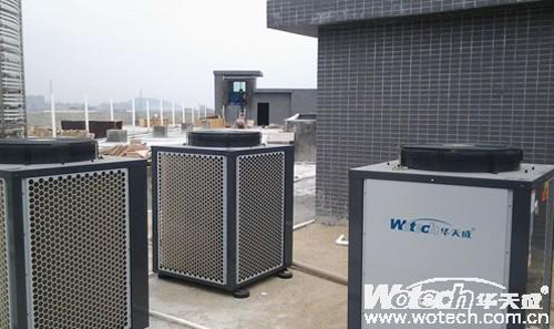 华天成空气能广州花都区工厂热水工程竣工