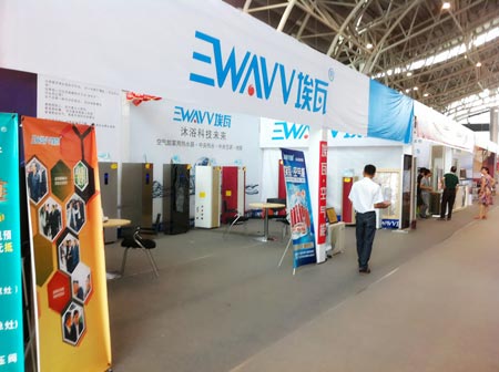 埃瓦空气能红星美凯龙展会现场成交30台