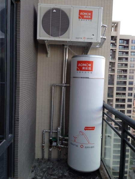 营销:奥能凯水循环空气能热水器卖“成果”