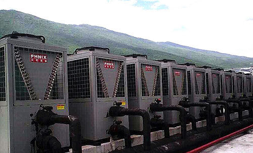 芬尼空气能热水器神农架节能工程圆满竣工