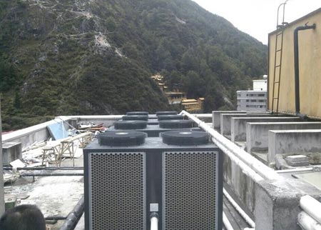 华天成空气能低温采暖四川康定项目通过验收