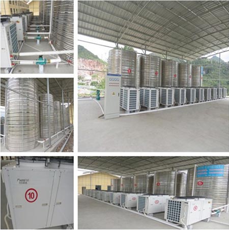 麦科斯威空气能热水器商用工程获领导好评