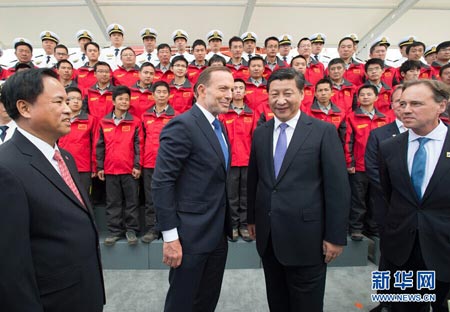 纽恩泰空气能随雪龙号出征 在澳迎习主席