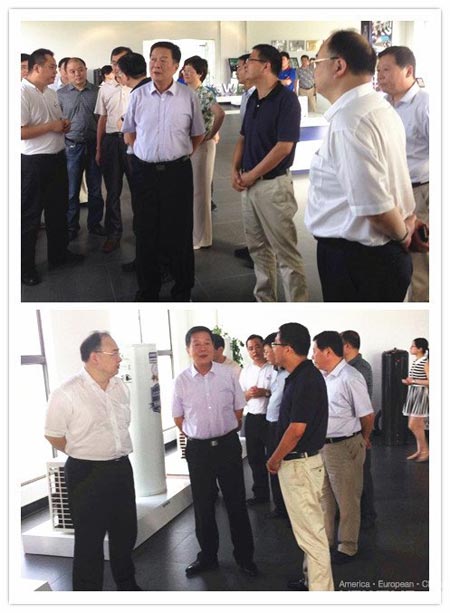 市人大常委会领导视察博浪空气能生产基地