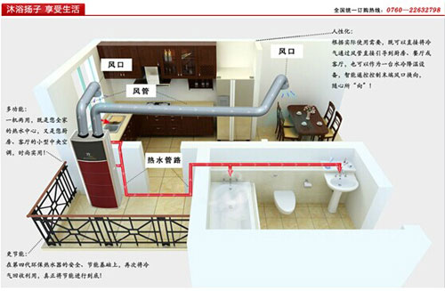 扬子空气能推出超静音热水·冷气一体机