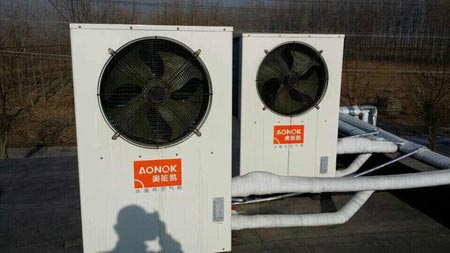 奥能凯水循环空气能地暖机组北方运行案例
