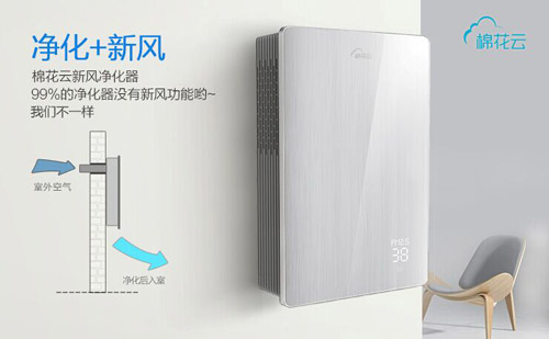 棉花云新风净化器受网友热捧众筹现金超457%