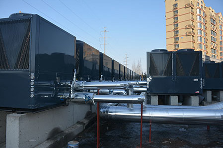 鼓励使用新能源热泵 德能建最大空气源供暖项目