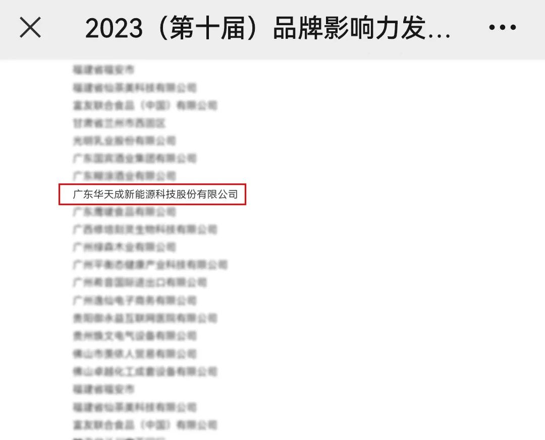 华天成受邀参加2023（第十届）品牌影响力发展论坛